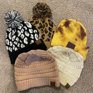 Three CC Beanies